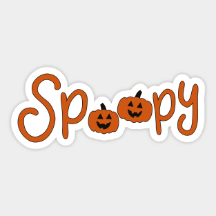 Jack-o-Lantern Spoopy Sticker